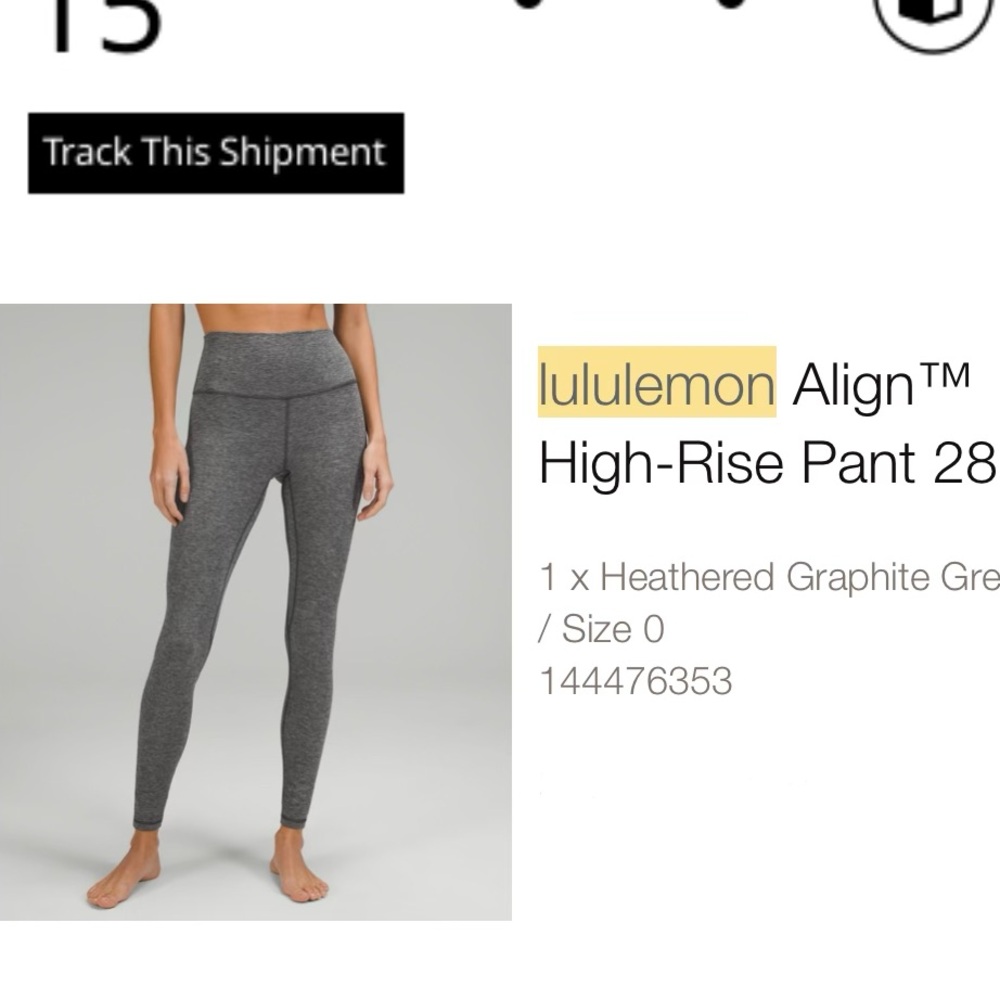 lululemon Align™ HR Pant 28" HTGR 0